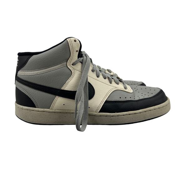 Nike Mens 7.5 Shoes Multi Court Vision Mid Basketball Light Smoke DN3577-002 - Picture 1 of 13